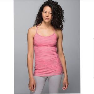 lululemon Neon Pink Opal Space Dye Power Y Tank 8